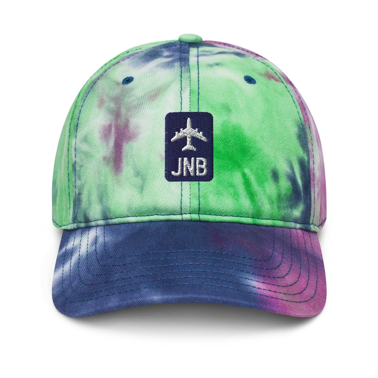 Jetliner Tie-Dye Baseball Cap • Navy/White • JNB Johannesburg • YHM Designs - Image 12