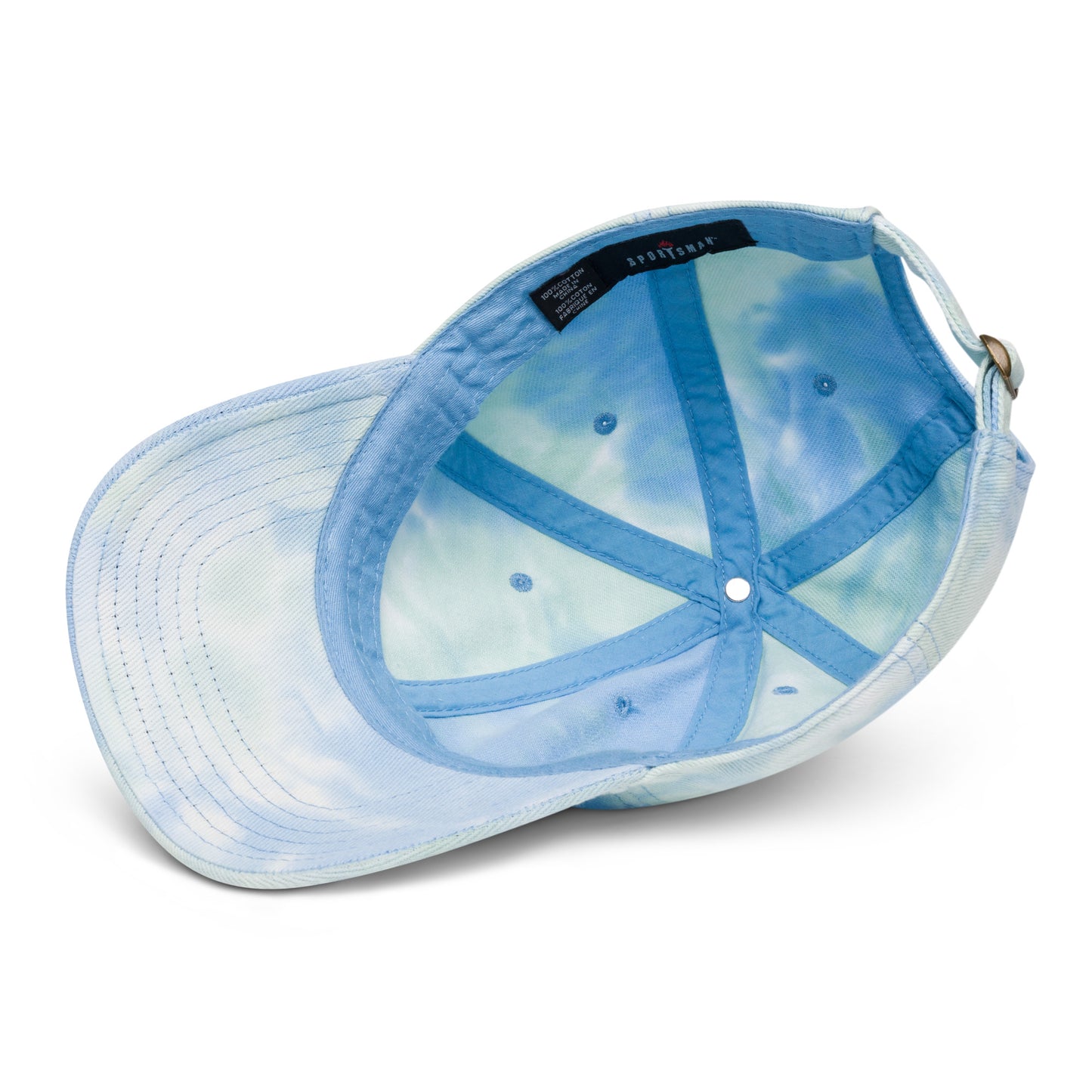 Jetliner Tie-Dye Baseball Cap • Navy/White • MEX Mexico City • YHM Designs - Image 06