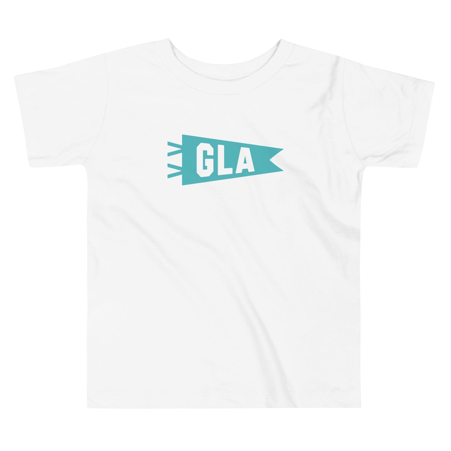 Airport Code Toddler Tee - Viking Blue • GLA Glasgow • YHM Designs - Image 02