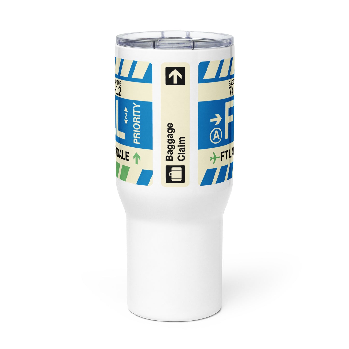 Souvenir Travel Mug • FLL Fort Lauderdale • YHM Designs - Image 03