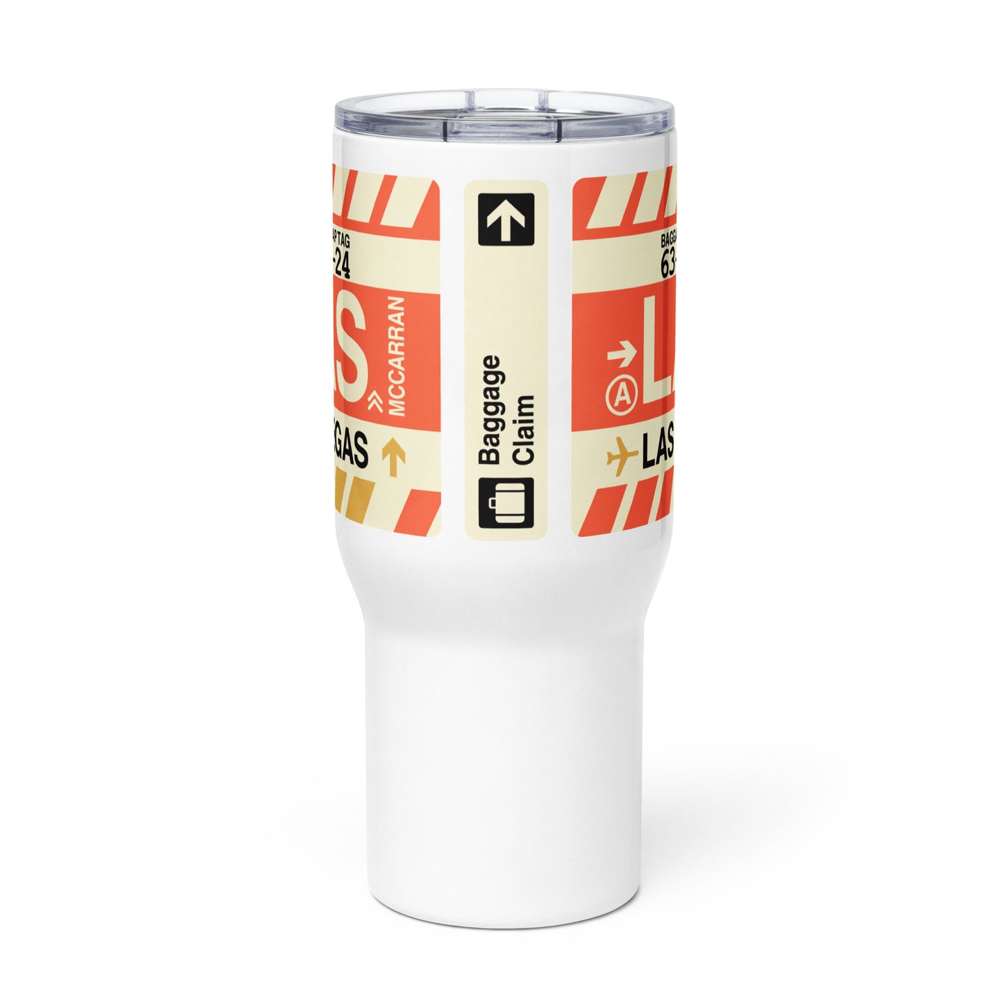 Souvenir Travel Mug • LAS Las Vegas • YHM Designs - Image 03