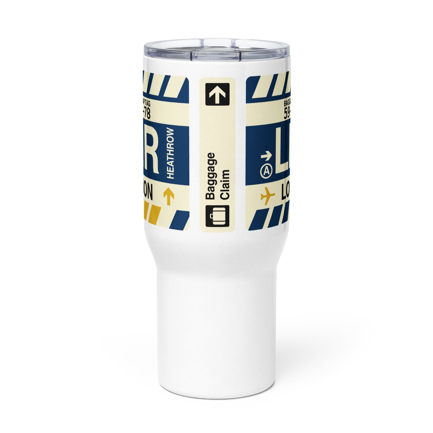Souvenir Travel Mug • LHR London • YHM Designs - Image 03
