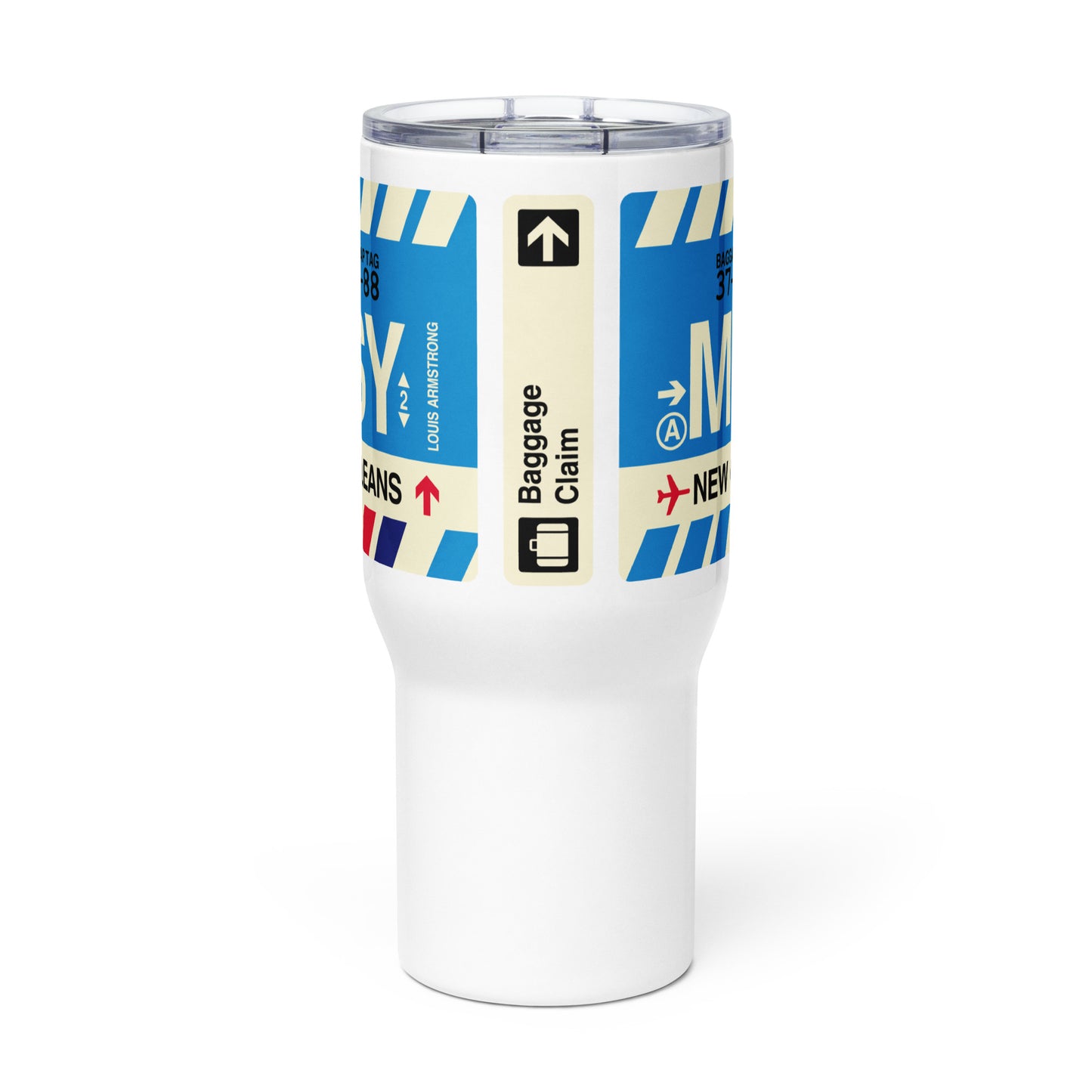 Souvenir Travel Mug • MSY New Orleans • YHM Designs - Image 03