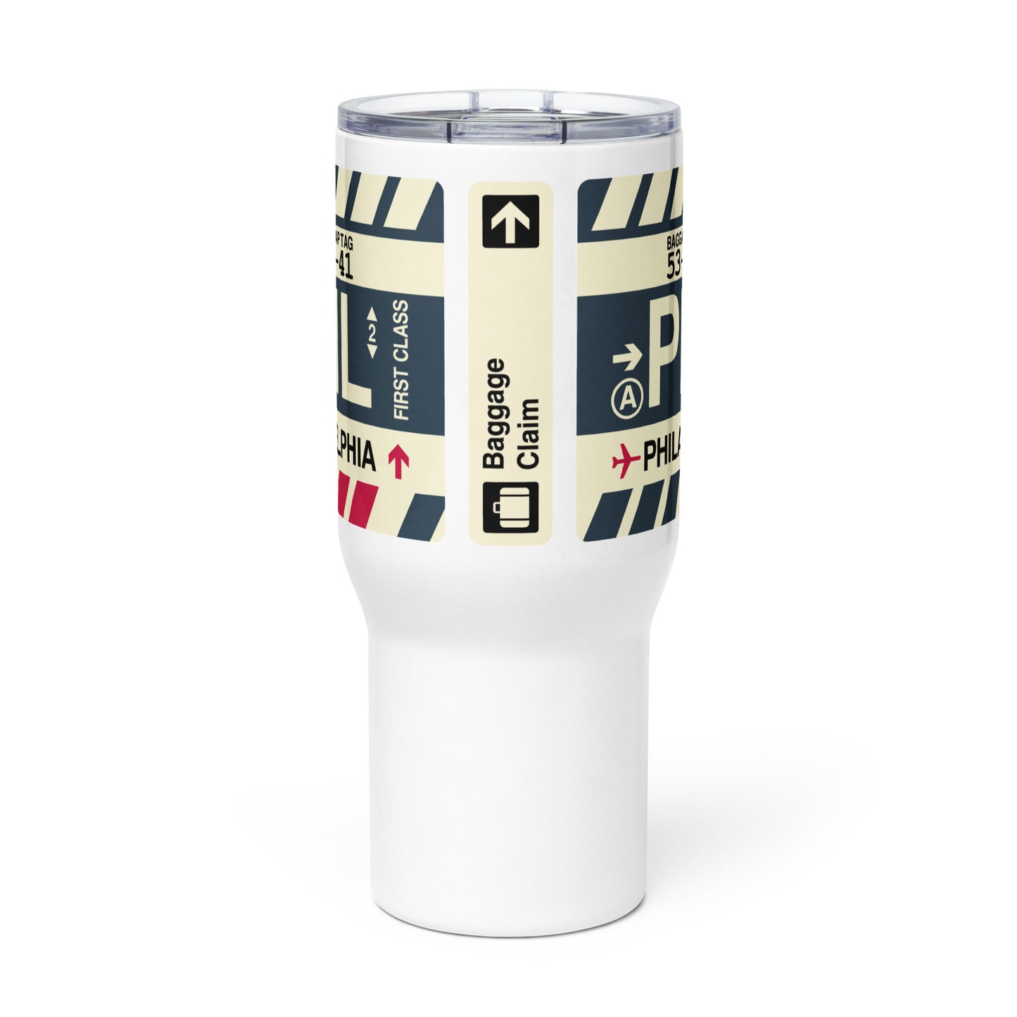 Souvenir Travel Mug • PHL Philadelphia • YHM Designs - Image 03