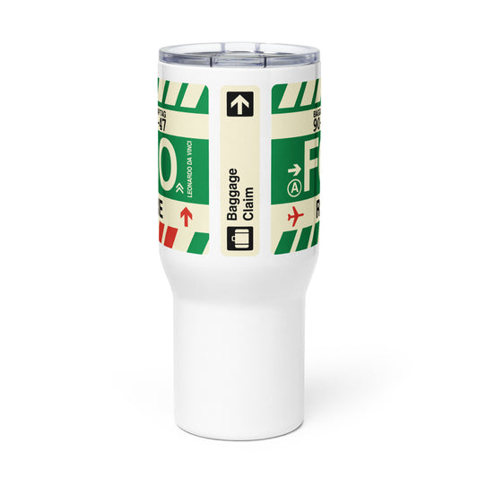 Souvenir Travel Mug • FCO Rome • YHM Designs - Image 02