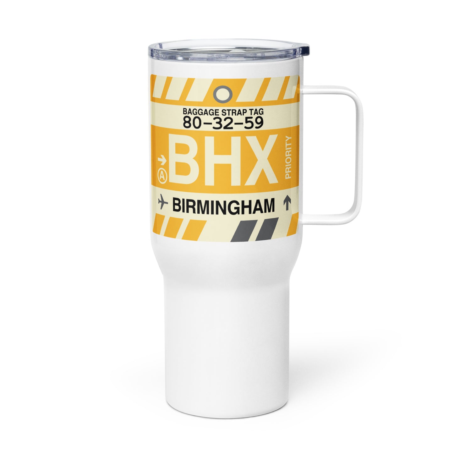Souvenir Travel Mug • BHX Birmingham • YHM Designs - Image 01