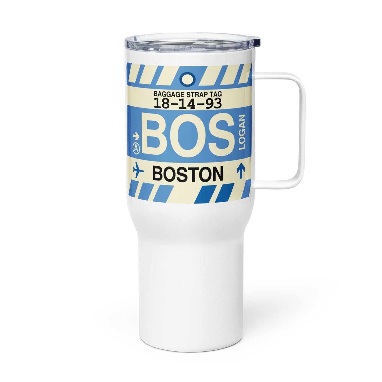 Souvenir Travel Mug • BOS Boston • YHM Designs - Image 01