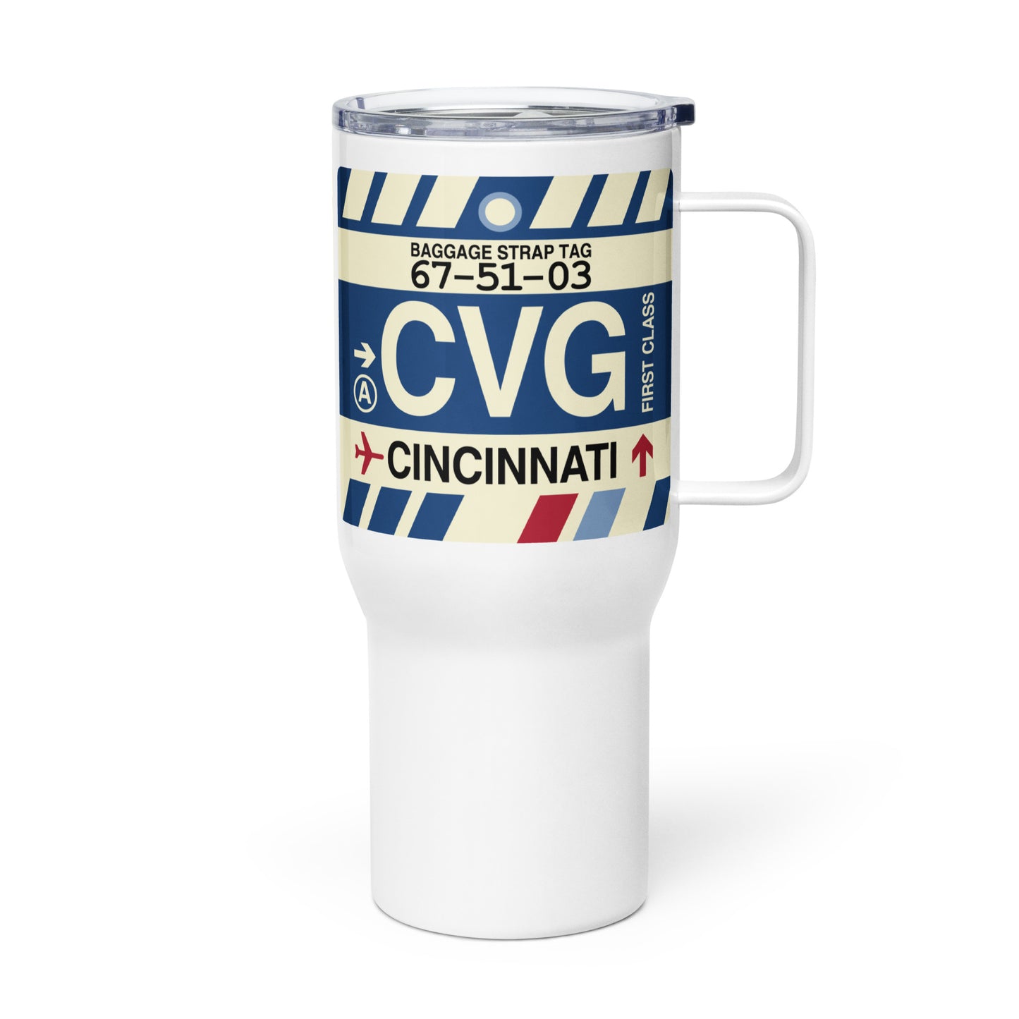 Souvenir Travel Mug • CVG Cincinnati • YHM Designs - Image 01