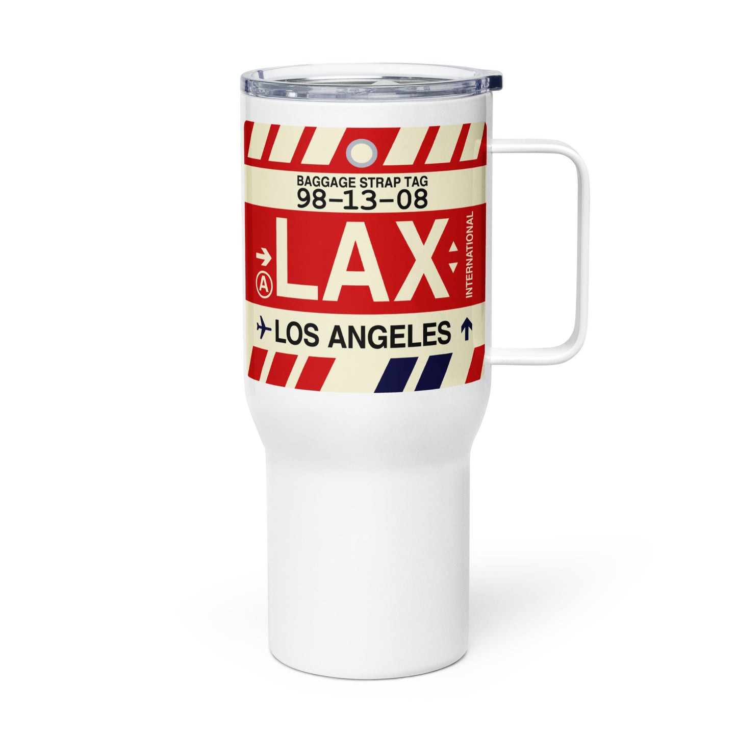 Souvenir Travel Mug • LAX Los Angeles • YHM Designs - Image 01