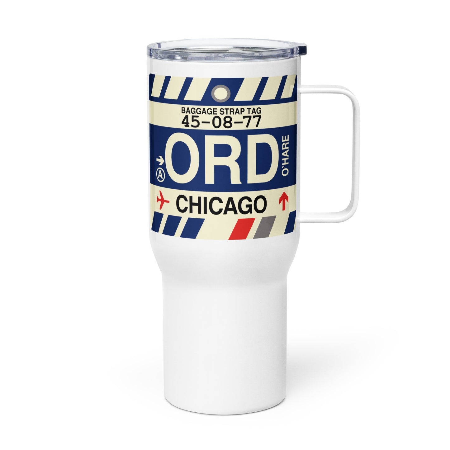 Souvenir Travel Mug • ORD Chicago • YHM Designs - Image 01