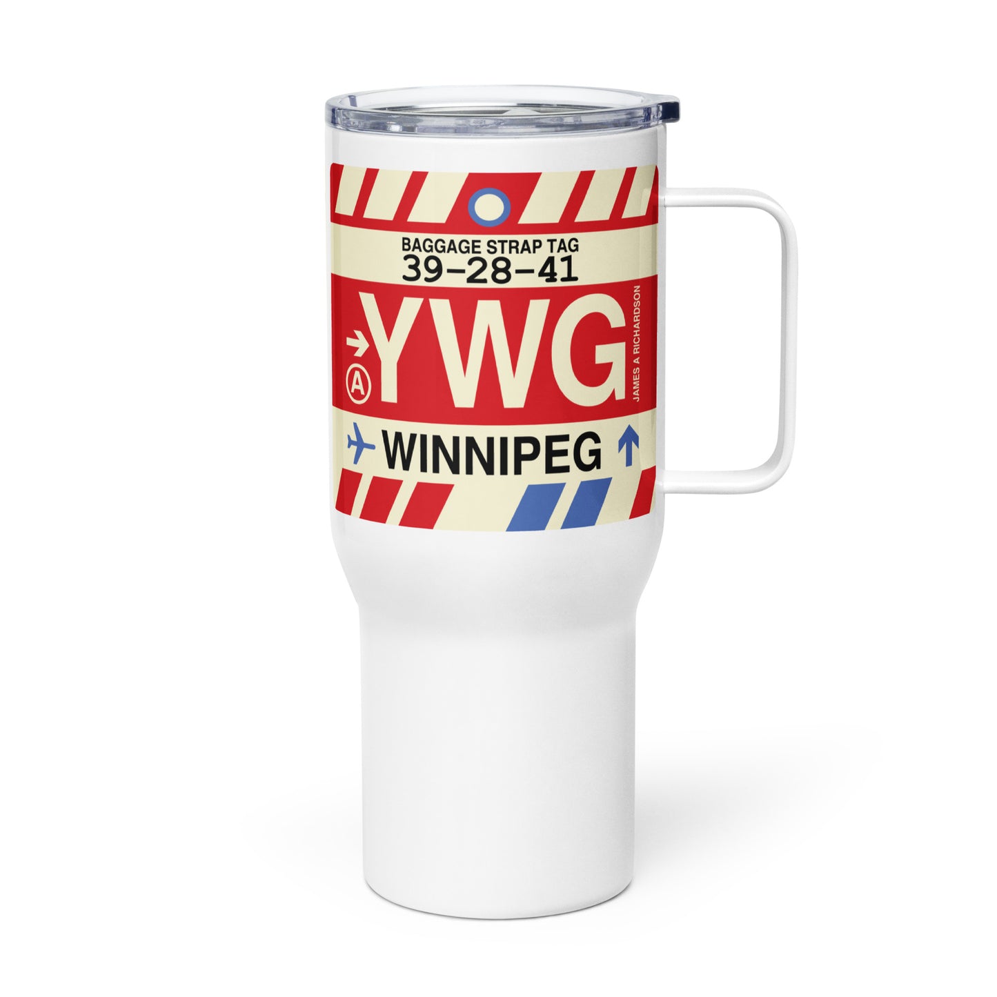 Souvenir Travel Mug • YWG Winnipeg • YHM Designs - Image 01