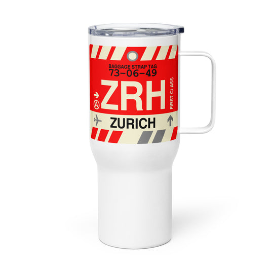 Souvenir Travel Mug • ZRH Zurich • YHM Designs - Image 01
