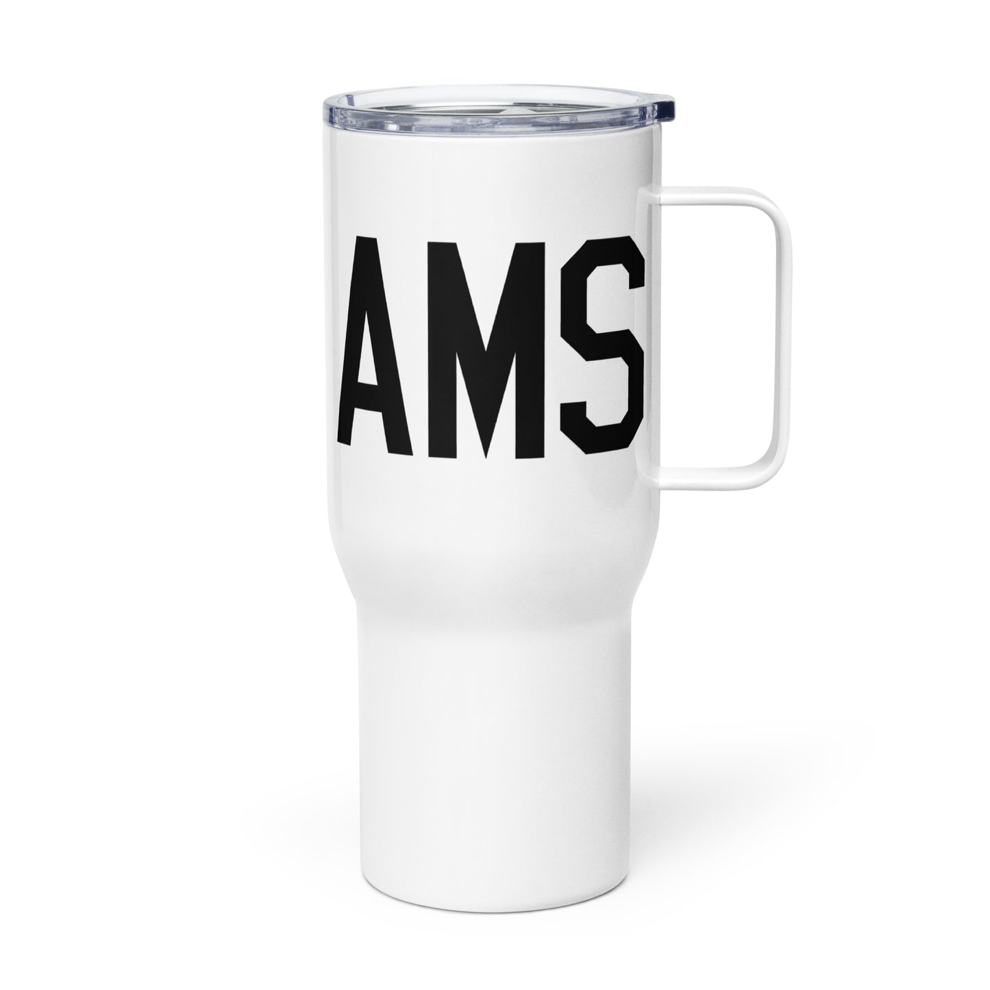 Aviation Gift Travel Mug • AMS Amsterdam • YHM Designs - Image 01