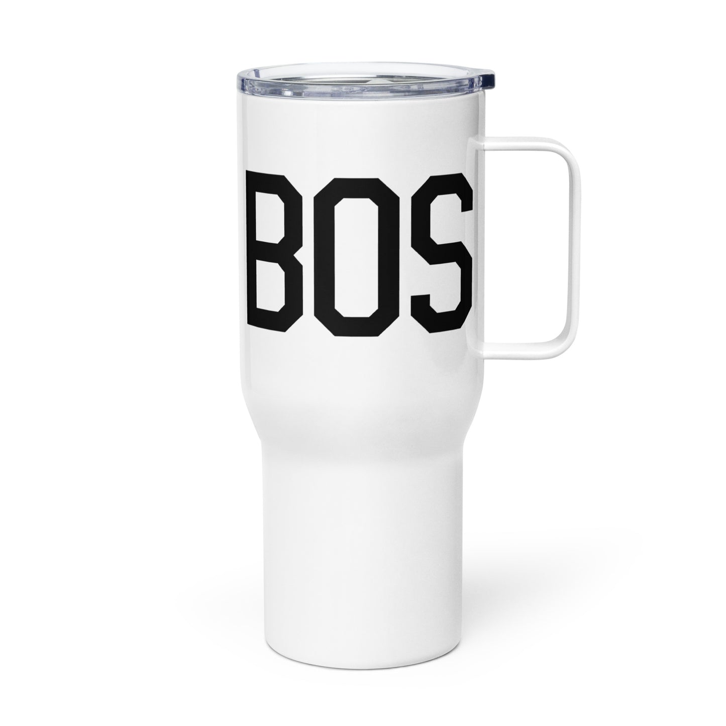 Aviation Gift Travel Mug • BOS Boston • YHM Designs - Image 01