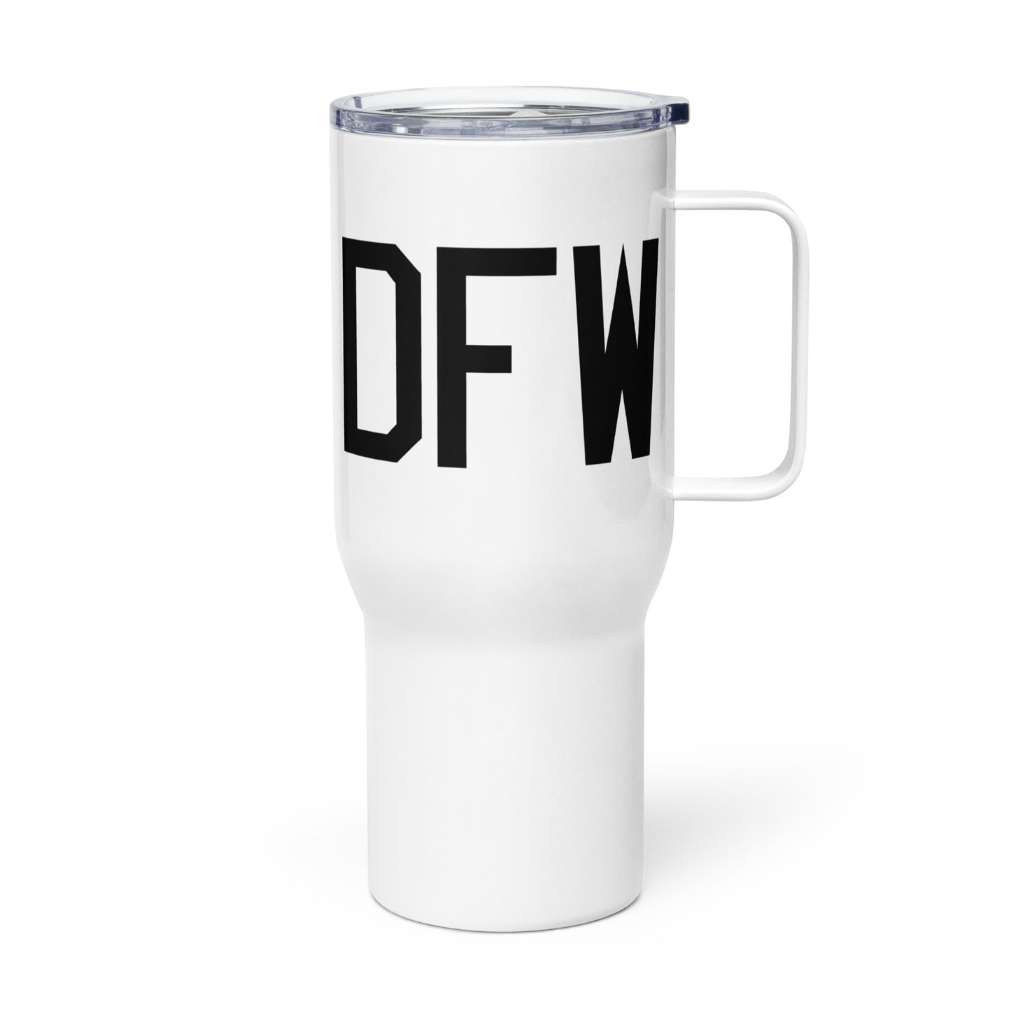 Aviation Gift Travel Mug • DFW Dallas • YHM Designs - Image 01