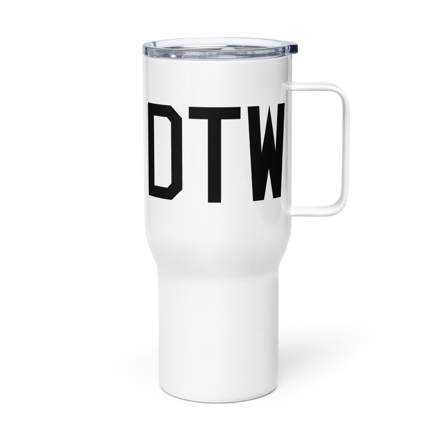 Aviation Gift Travel Mug • DTW Detroit • YHM Designs - Image 01