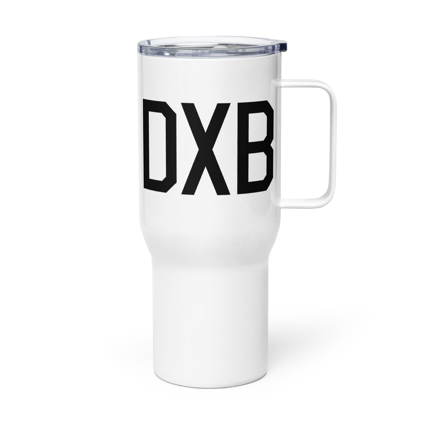 Aviation Gift Travel Mug • DXB Dubai • YHM Designs - Image 01