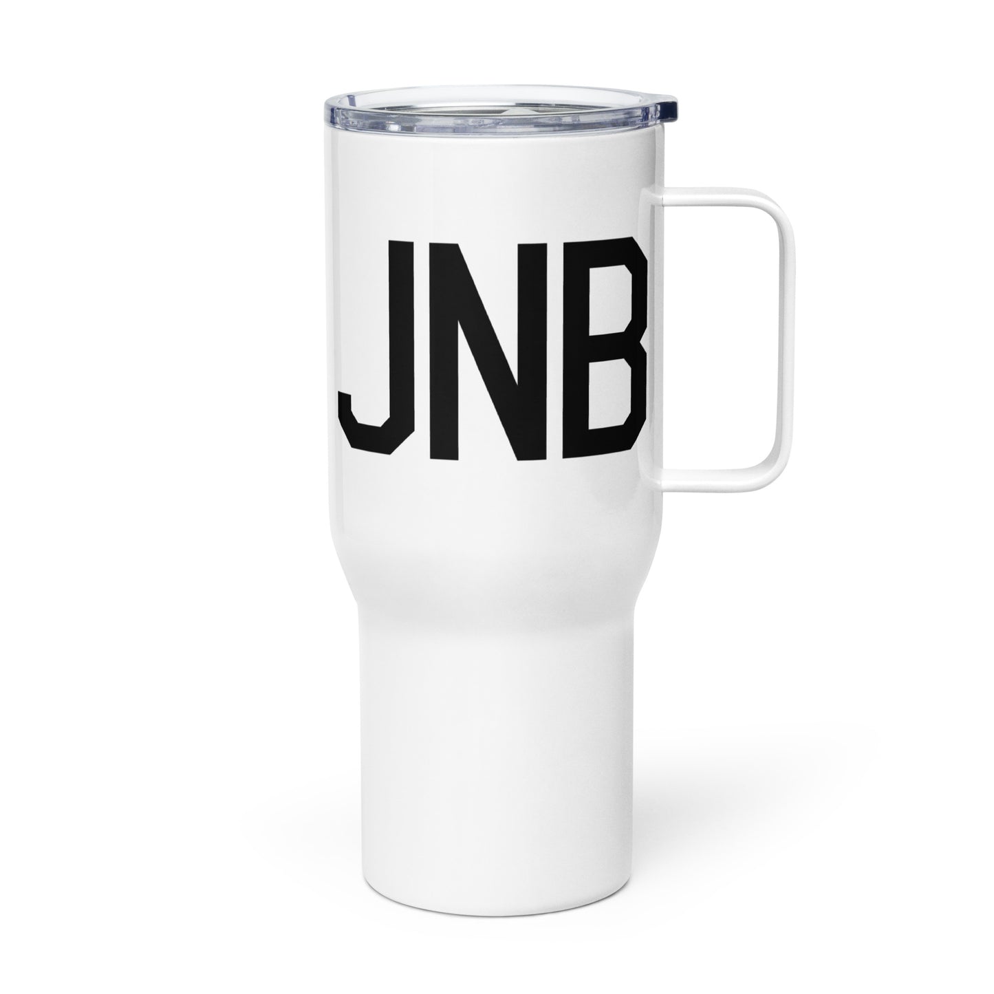 Aviation Gift Travel Mug • JNB Johannesburg • YHM Designs - Image 01