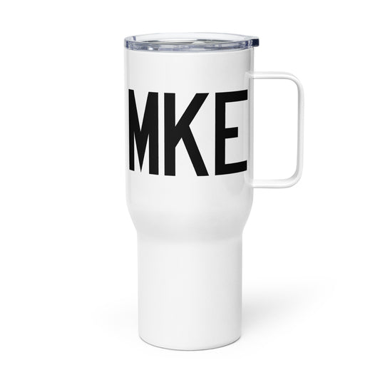 Aviation Gift Travel Mug • MKE Milwaukee • YHM Designs - Image 01