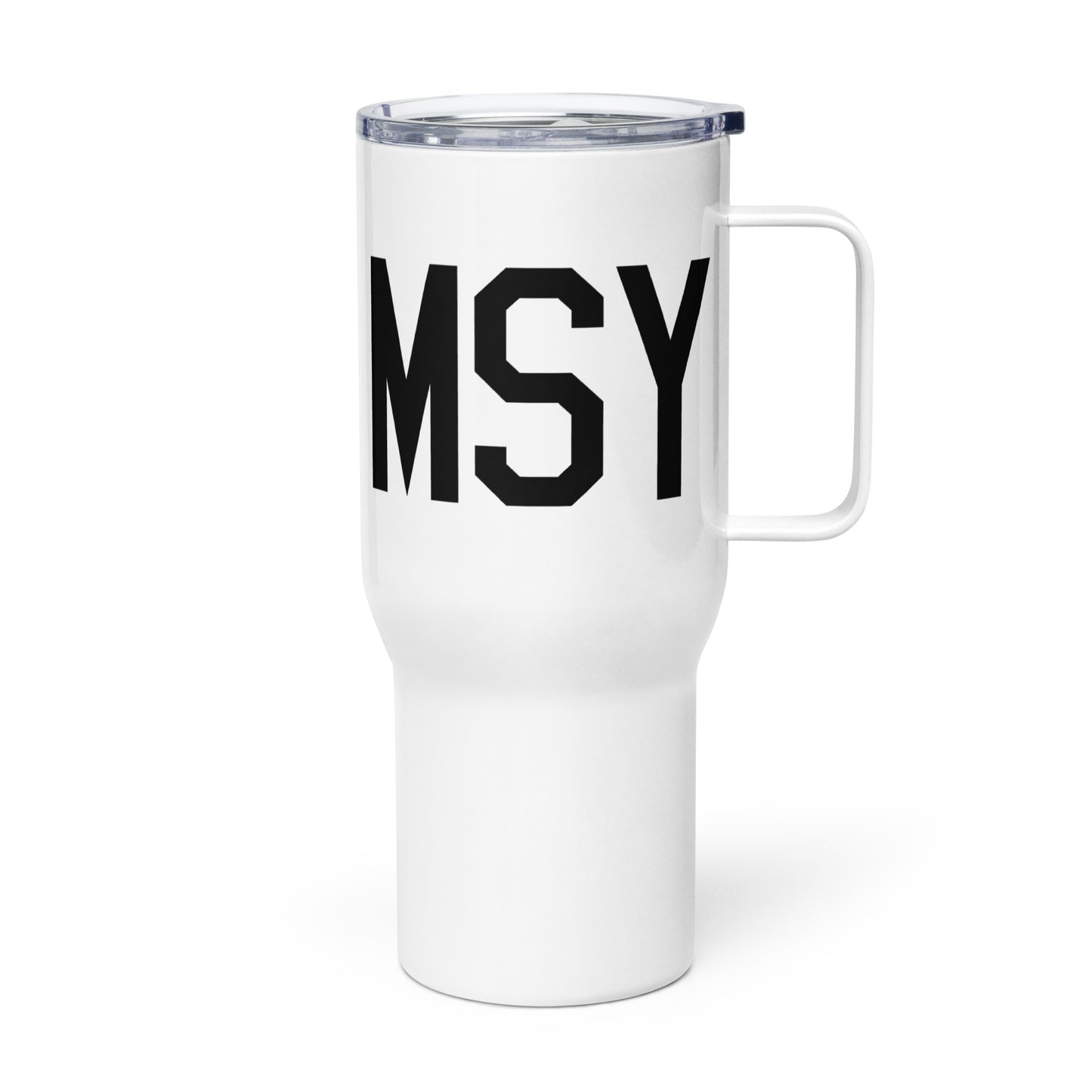 Aviation Gift Travel Mug • MSY New Orleans • YHM Designs - Image 01