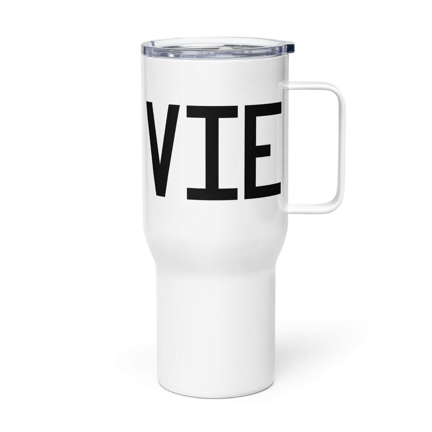 Aviation Gift Travel Mug • VIE Vienna • YHM Designs - Image 01