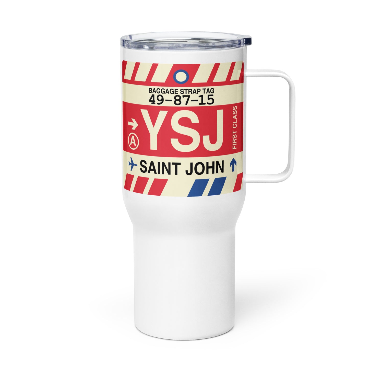 Souvenir Travel Mug • YSJ Saint John • YHM Designs - Image 01