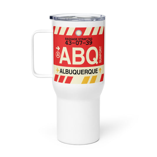 Souvenir Travel Mug • ABQ Albuquerque • YHM Designs - Image 02