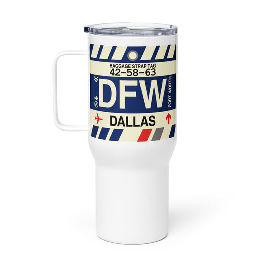 Souvenir Travel Mug • DFW Dallas • YHM Designs - Image 02