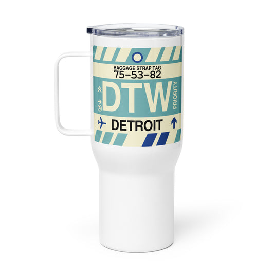 Souvenir Travel Mug • DTW Detroit • YHM Designs - Image 02