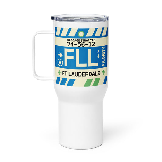 Souvenir Travel Mug • FLL Fort Lauderdale • YHM Designs - Image 02