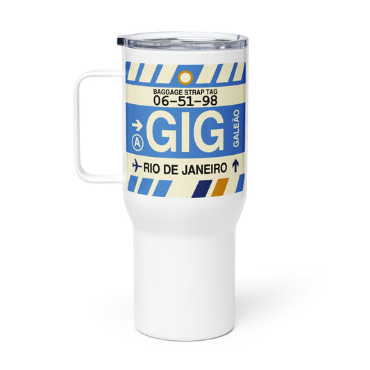 Souvenir Travel Mug • GIG Rio de Janeiro • YHM Designs - Image 02
