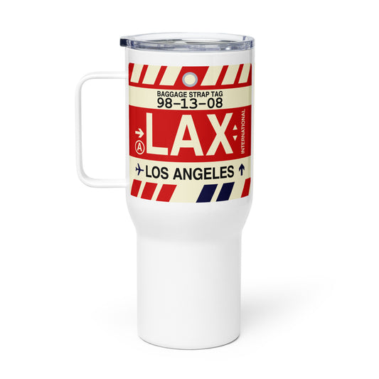 Souvenir Travel Mug • LAX Los Angeles • YHM Designs - Image 02
