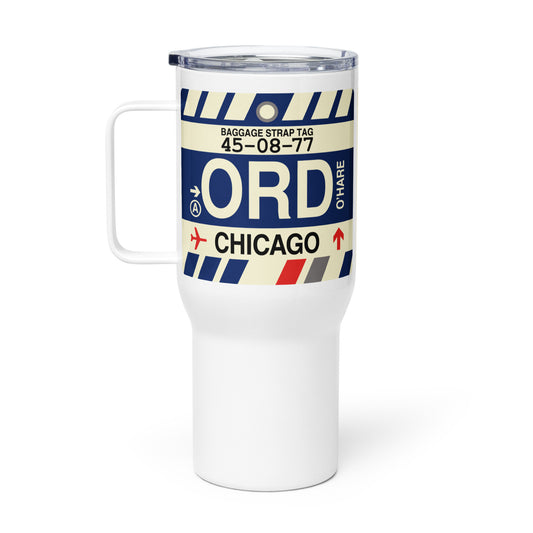 Souvenir Travel Mug • ORD Chicago • YHM Designs - Image 02