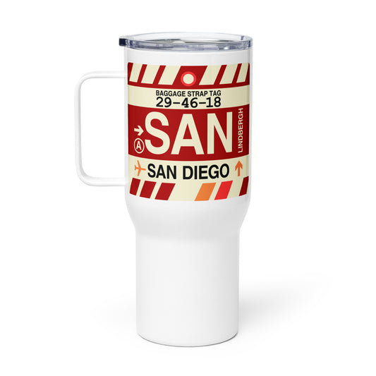 Souvenir Travel Mug • SAN San Diego • YHM Designs - Image 02