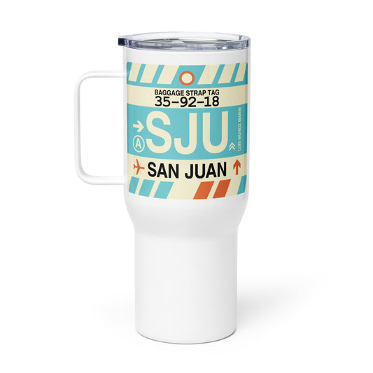 Souvenir Travel Mug • SJU San Juan • YHM Designs - Image 02