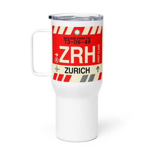 Souvenir Travel Mug • ZRH Zurich • YHM Designs - Image 02