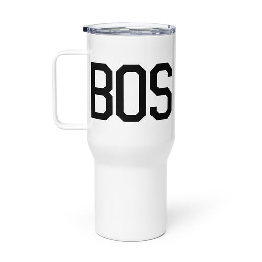 Aviation Gift Travel Mug • BOS Boston • YHM Designs - Image 02