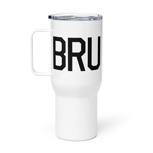 Aviation Gift Travel Mug • BRU Brussels • YHM Designs - Image 02