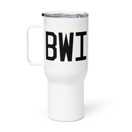 Aviation Gift Travel Mug • BWI Baltimore • YHM Designs - Image 02