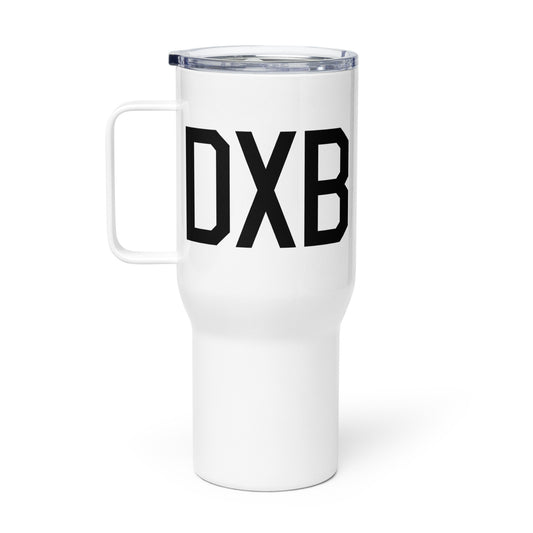 Aviation Gift Travel Mug • DXB Dubai • YHM Designs - Image 02