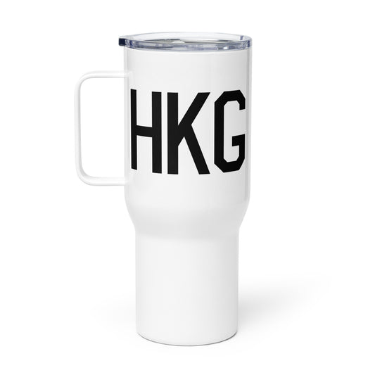 Aviation Gift Travel Mug • HKG Hong Kong • YHM Designs - Image 02