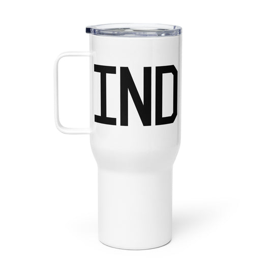 Aviation Gift Travel Mug • IND Indianapolis • YHM Designs - Image 02