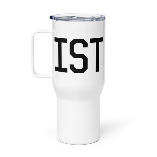 Aviation Gift Travel Mug • IST Istanbul • YHM Designs - Image 02