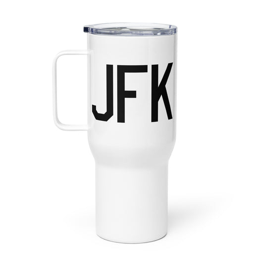 Aviation Gift Travel Mug • JFK New York City • YHM Designs - Image 02