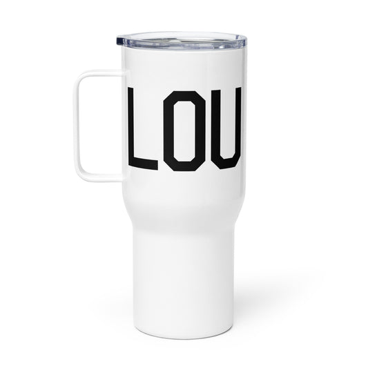 Aviation Gift Travel Mug • LOU Louisville • YHM Designs - Image 02