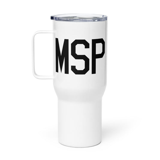 Aviation Gift Travel Mug • MSP Minneapolis • YHM Designs - Image 02