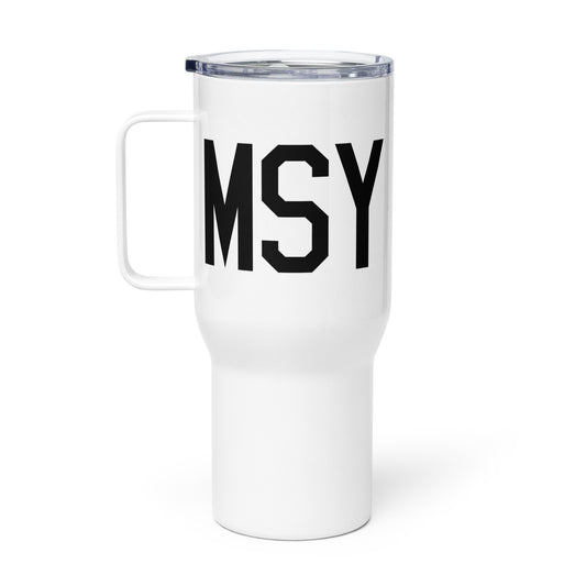 Aviation Gift Travel Mug • MSY New Orleans • YHM Designs - Image 02
