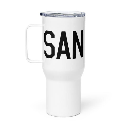 Aviation Gift Travel Mug • SAN San Diego • YHM Designs - Image 02