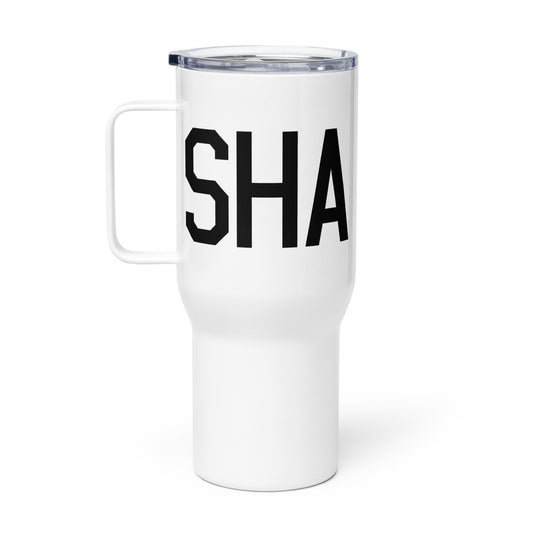 Aviation Gift Travel Mug • SHA Shanghai • YHM Designs - Image 02