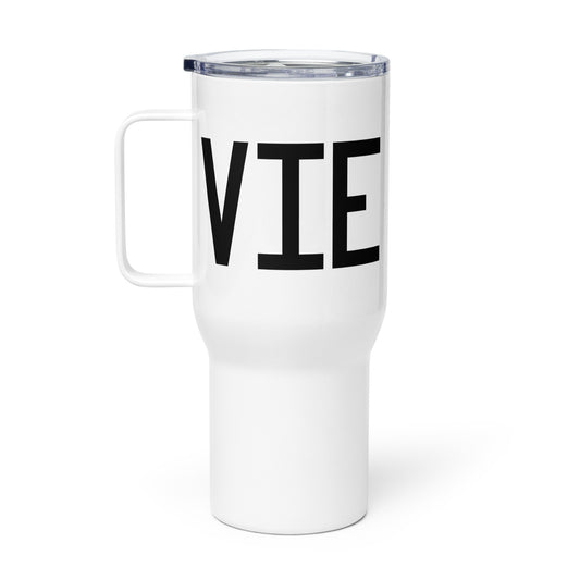 Aviation Gift Travel Mug • VIE Vienna • YHM Designs - Image 02